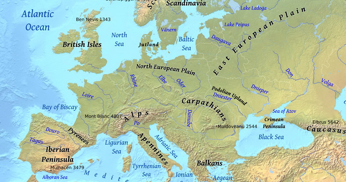 Реки европы