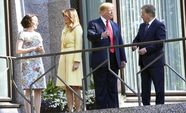 Президенти США та Фінляндії з дружинами (фото - Yle)
