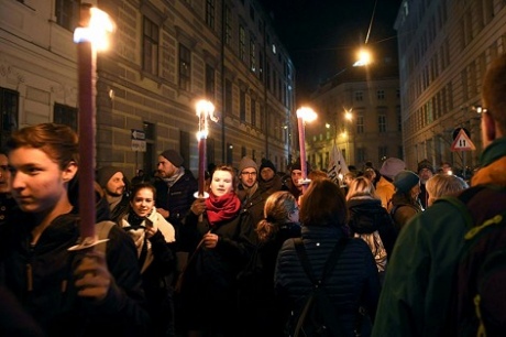В столице Австрии прошла акция протеста против участия ультраправых в руководстве