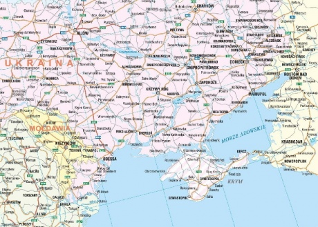 В Польше напечатали карту с российским Крымом